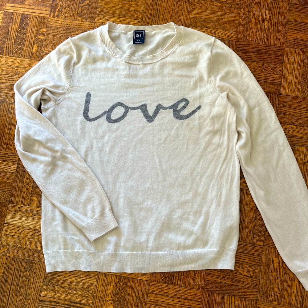 GAP “love” sweater